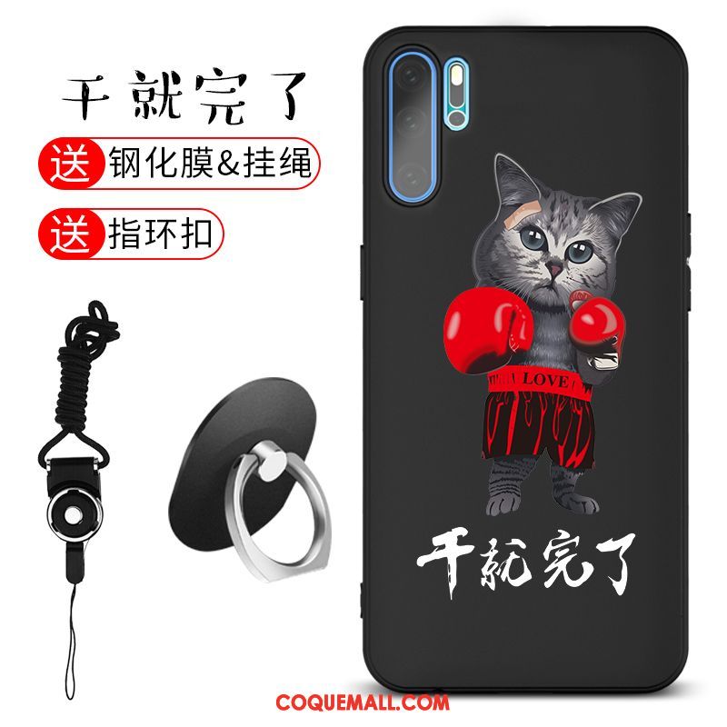 Étui Huawei P30 Fluide Doux Téléphone Portable Incassable, Coque Huawei P30 Délavé En Daim Silicone