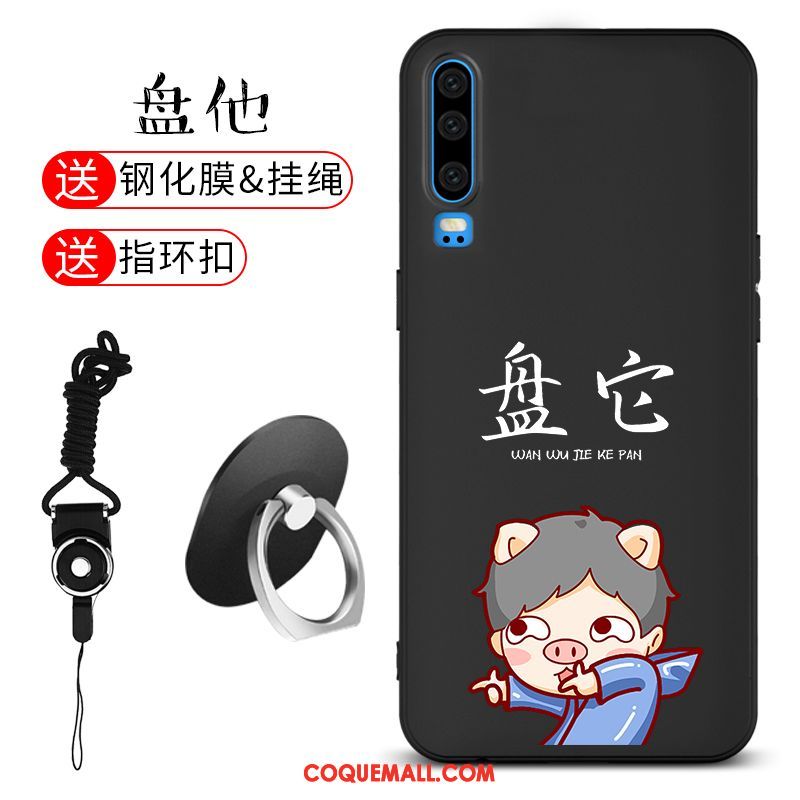 Étui Huawei P30 Fluide Doux Téléphone Portable Incassable, Coque Huawei P30 Délavé En Daim Silicone