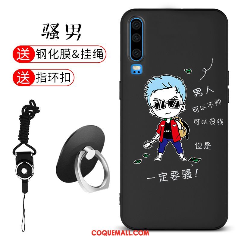 Étui Huawei P30 Fluide Doux Téléphone Portable Incassable, Coque Huawei P30 Délavé En Daim Silicone