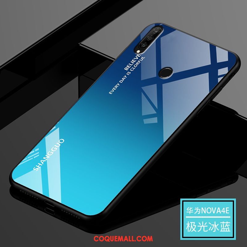 Étui Huawei P30 Lite Bleu Net Rouge Marque De Tendance, Coque Huawei P30 Lite Luxe Amoureux