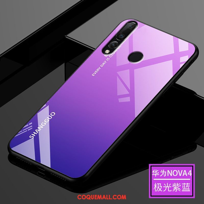 Étui Huawei P30 Lite Bleu Net Rouge Marque De Tendance, Coque Huawei P30 Lite Luxe Amoureux