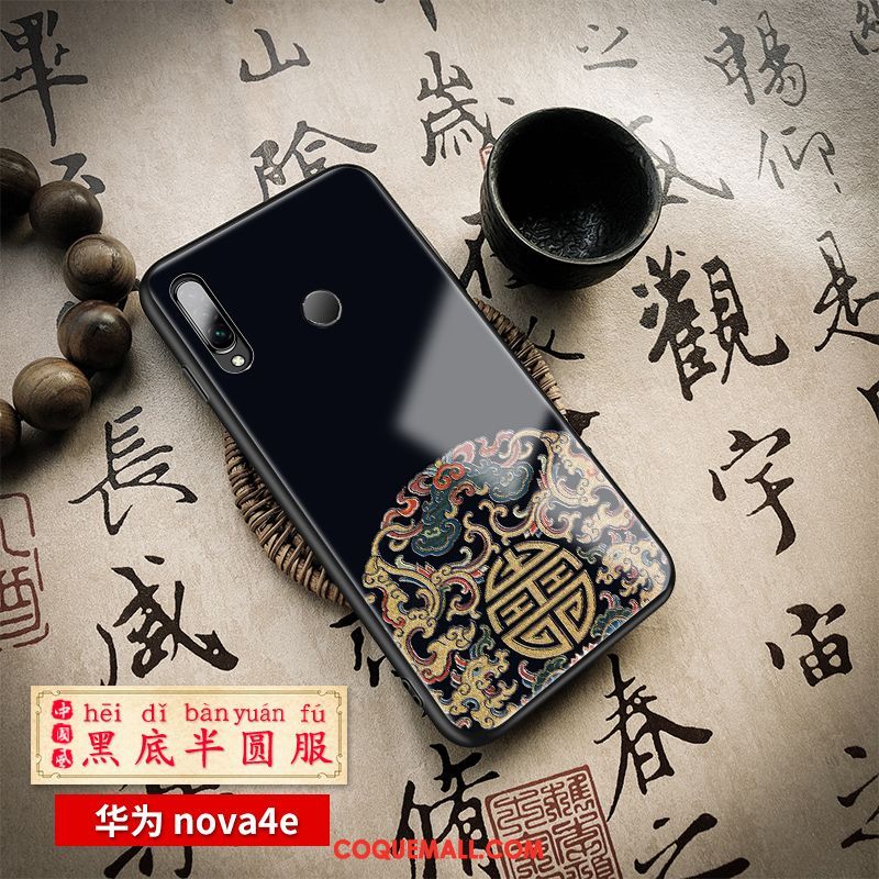 Étui Huawei P30 Lite Créatif Charmant Noir, Coque Huawei P30 Lite Légères Incassable