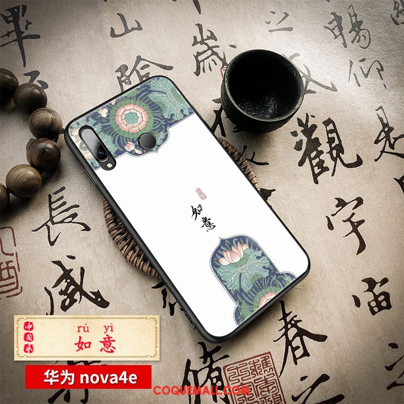 Étui Huawei P30 Lite Créatif Charmant Noir, Coque Huawei P30 Lite Légères Incassable