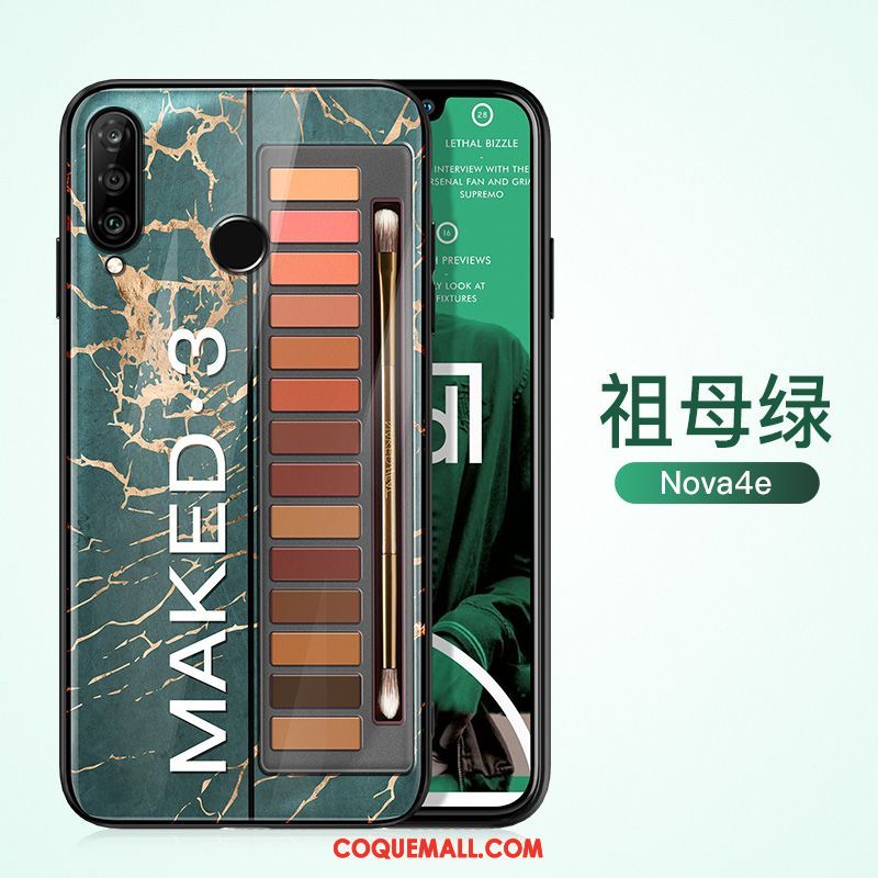 Étui Huawei P30 Lite Créatif Mode Protection, Coque Huawei P30 Lite Marque De Tendance Vert