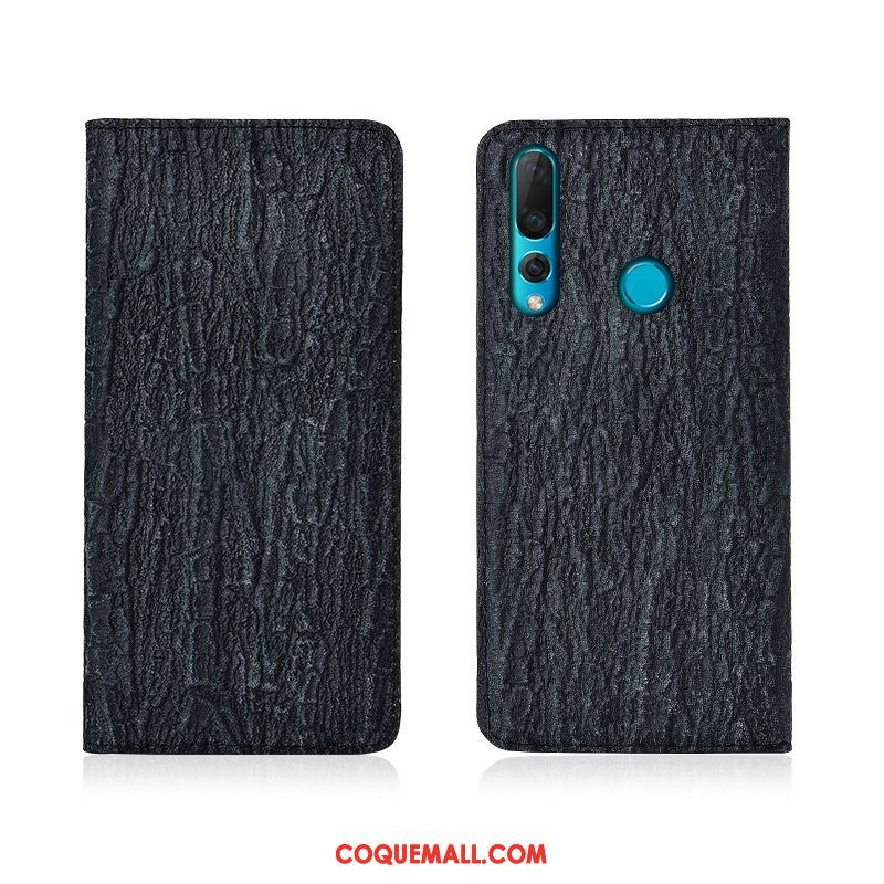 Étui Huawei P30 Lite Cuir Véritable Protection En Cuir, Coque Huawei P30 Lite Nouveau Arbres