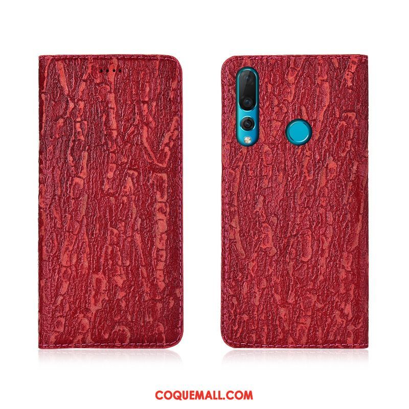 Étui Huawei P30 Lite Cuir Véritable Protection En Cuir, Coque Huawei P30 Lite Nouveau Arbres