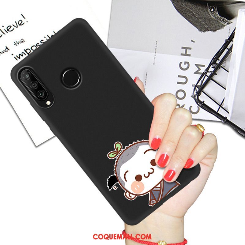 Étui Huawei P30 Lite Dessin Animé Protection Tout Compris, Coque Huawei P30 Lite En Silicone Amoureux