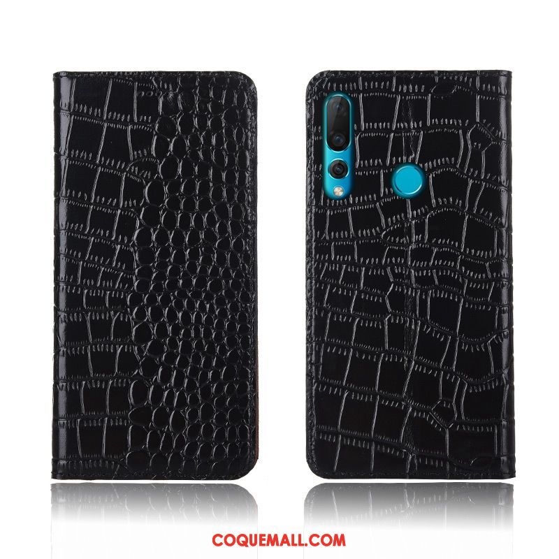 Étui Huawei P30 Lite En Cuir Cuir Véritable Silicone, Coque Huawei P30 Lite Téléphone Portable Fluide Doux