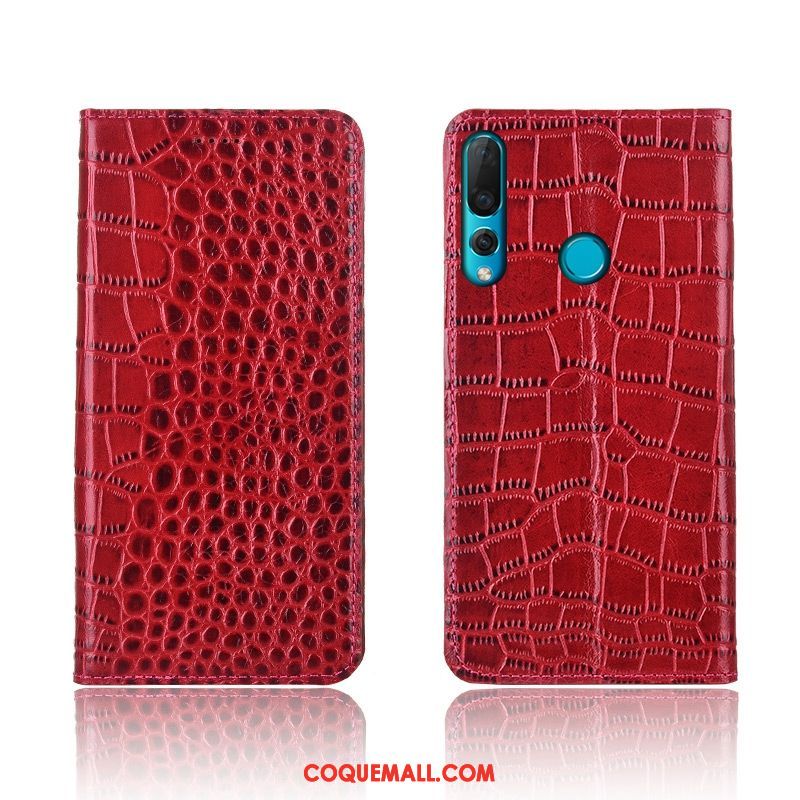 Étui Huawei P30 Lite En Cuir Cuir Véritable Silicone, Coque Huawei P30 Lite Téléphone Portable Fluide Doux