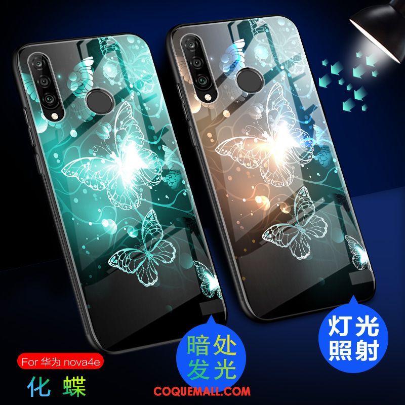 Étui Huawei P30 Lite Haute Verre Charmant, Coque Huawei P30 Lite Lumineuses Téléphone Portable