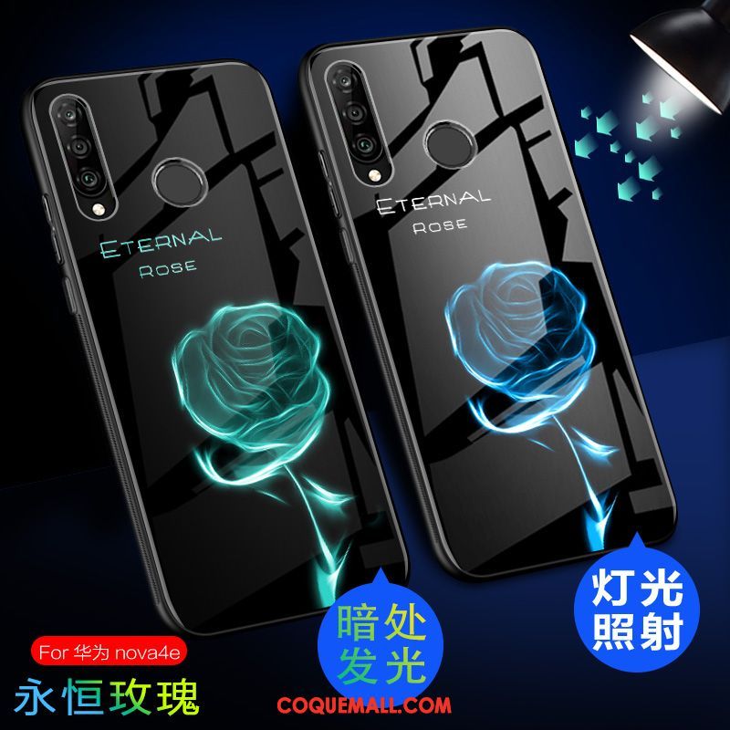 Étui Huawei P30 Lite Haute Verre Charmant, Coque Huawei P30 Lite Lumineuses Téléphone Portable