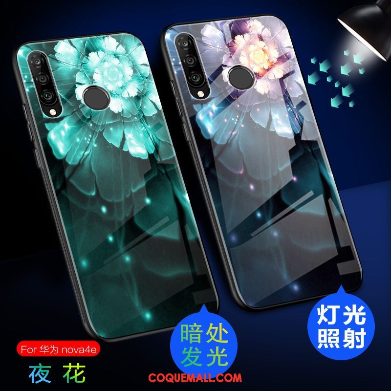 Étui Huawei P30 Lite Haute Verre Charmant, Coque Huawei P30 Lite Lumineuses Téléphone Portable