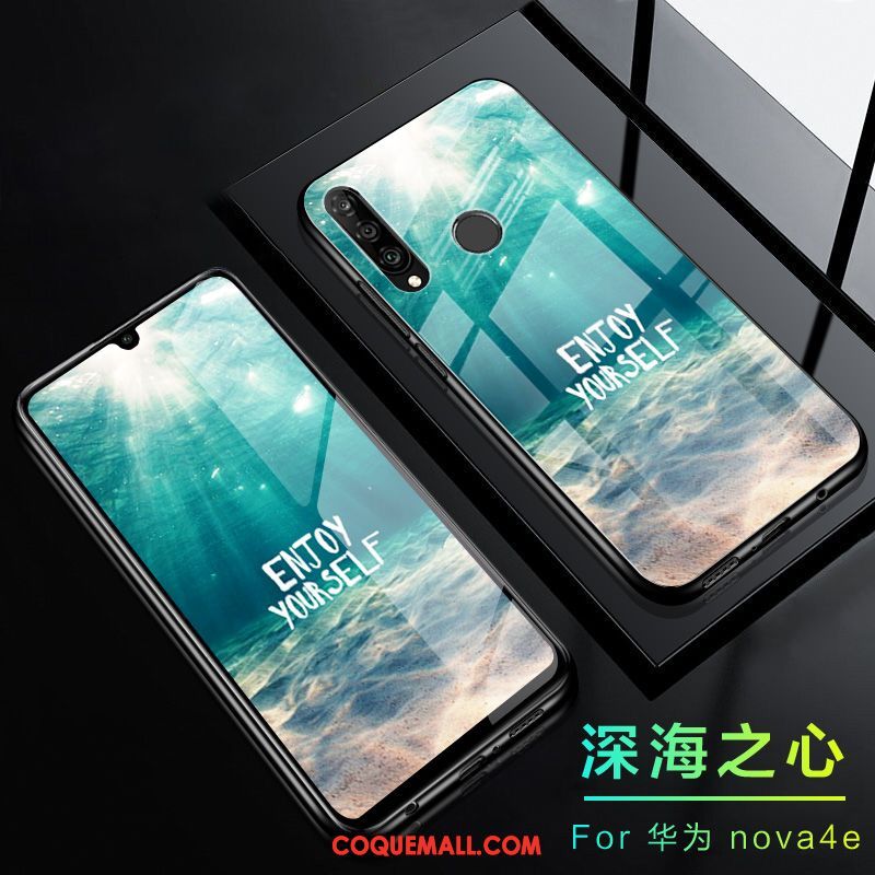 Étui Huawei P30 Lite Haute Verre Charmant, Coque Huawei P30 Lite Lumineuses Téléphone Portable