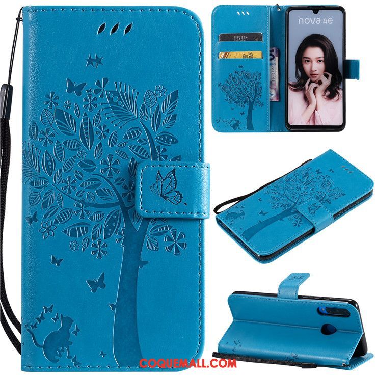 Étui Huawei P30 Lite Incassable Téléphone Portable Clamshell, Coque Huawei P30 Lite Vert En Cuir