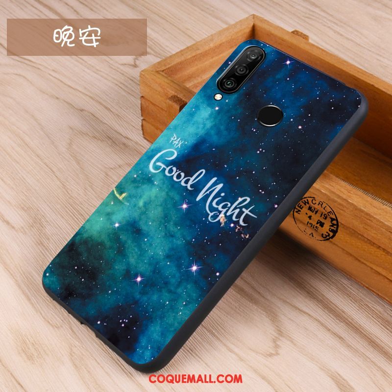 Étui Huawei P30 Lite Incassable Téléphone Portable Tendance, Coque Huawei P30 Lite Protection Délavé En Daim