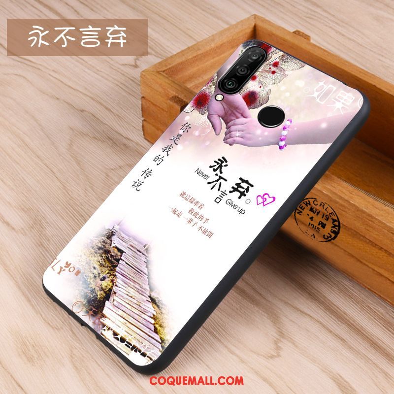 Étui Huawei P30 Lite Incassable Téléphone Portable Tendance, Coque Huawei P30 Lite Protection Délavé En Daim
