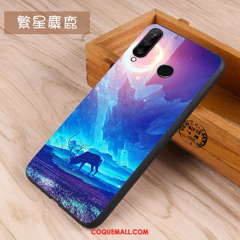 Étui Huawei P30 Lite Incassable Téléphone Portable Tendance, Coque Huawei P30 Lite Protection Délavé En Daim