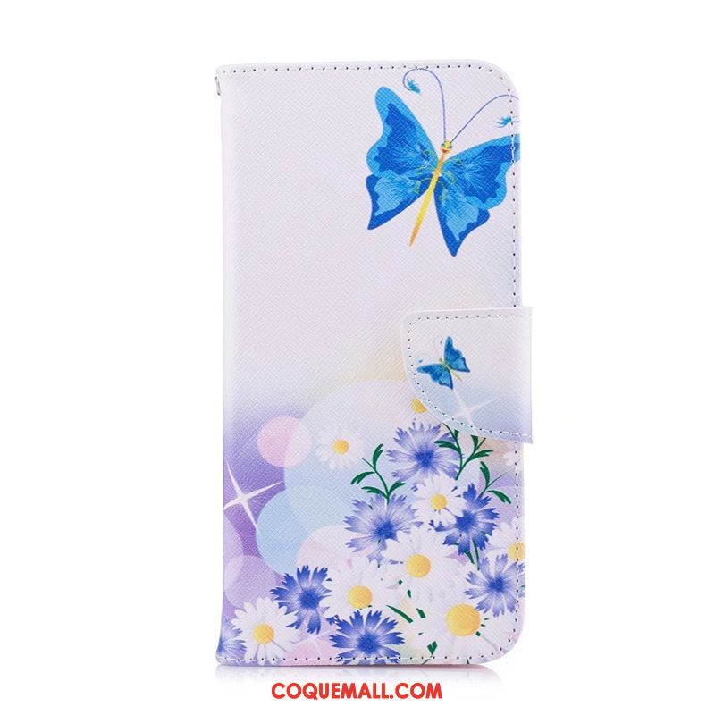 Étui Huawei P30 Lite Peinture Protection En Cuir, Coque Huawei P30 Lite Blanc Jeunesse