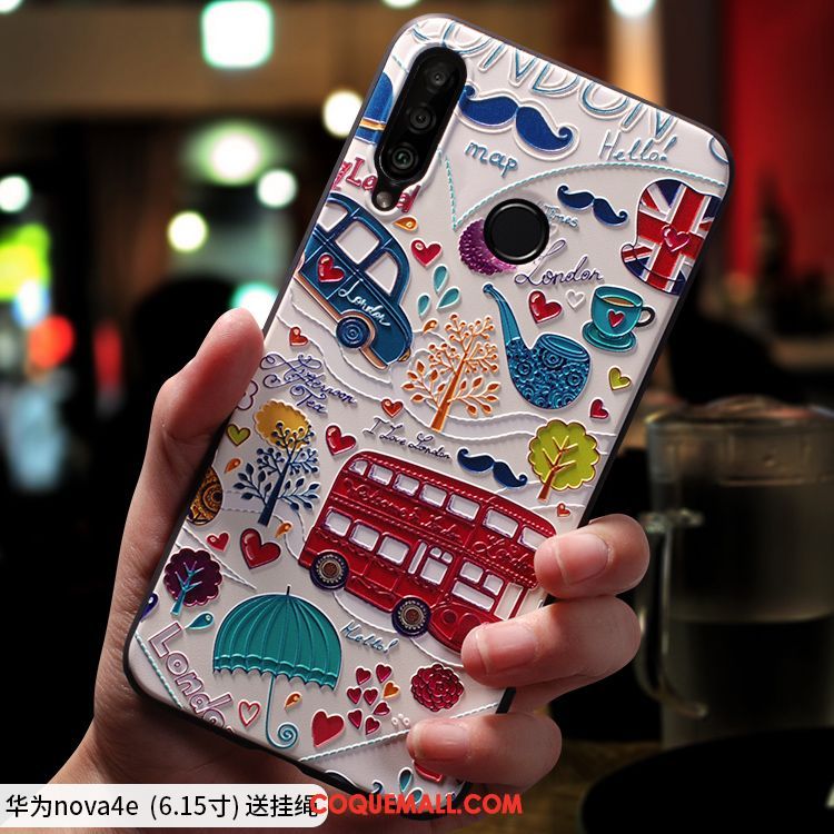 Étui Huawei P30 Lite Personnalité Dessin Animé Téléphone Portable, Coque Huawei P30 Lite Créatif Silicone