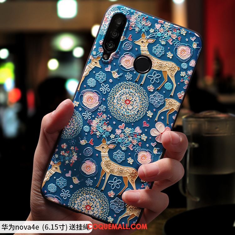 Étui Huawei P30 Lite Personnalité Dessin Animé Téléphone Portable, Coque Huawei P30 Lite Créatif Silicone