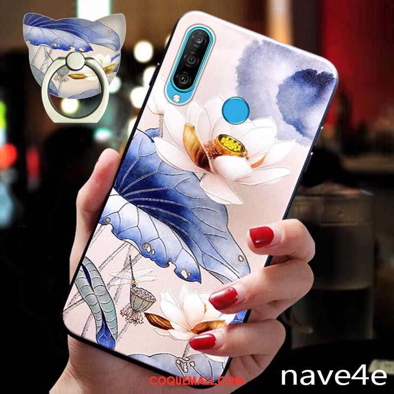 Étui Huawei P30 Lite Personnalité Fluide Doux Amoureux, Coque Huawei P30 Lite Bordure Protection