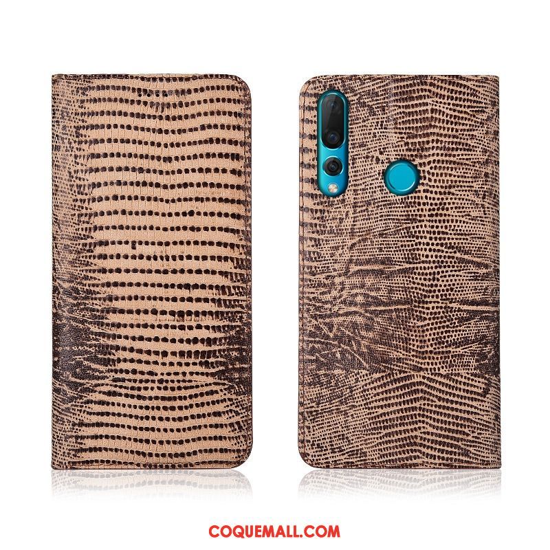 Étui Huawei P30 Lite Protection Incassable Modèle Fleurie, Coque Huawei P30 Lite Kaki En Cuir