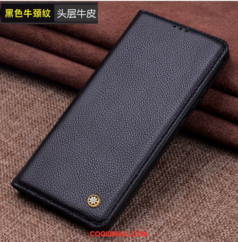 Étui Huawei P30 Lite Protection Personnalité Clamshell, Coque Huawei P30 Lite Grand En Cuir