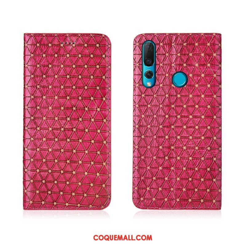 Étui Huawei P30 Lite Silicone Clamshell Tout Compris, Coque Huawei P30 Lite Plaid Fluide Doux Braun