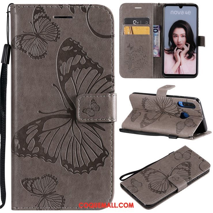 Étui Huawei P30 Lite Silicone Incassable Fluide Doux, Coque Huawei P30 Lite Tout Compris Or Rose