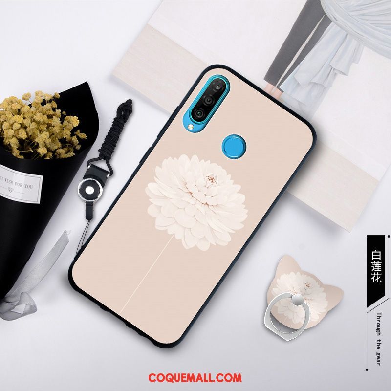 Étui Huawei P30 Lite Simple Nouveau Fluide Doux, Coque Huawei P30 Lite Silicone Protection