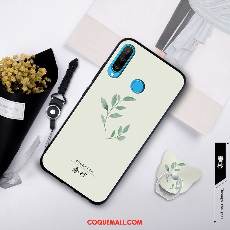 Étui Huawei P30 Lite Simple Nouveau Fluide Doux, Coque Huawei P30 Lite Silicone Protection