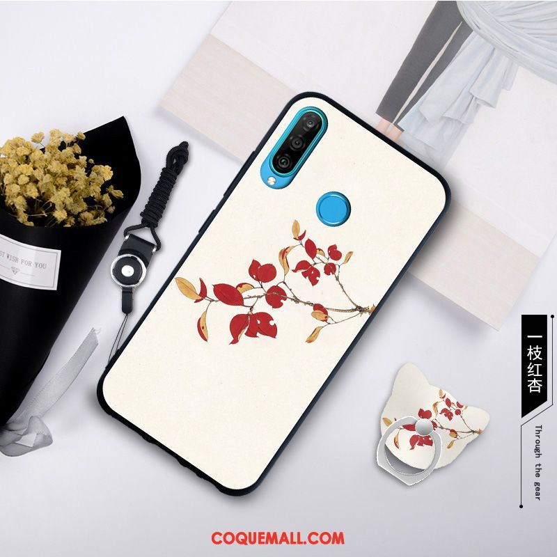 Étui Huawei P30 Lite Simple Nouveau Fluide Doux, Coque Huawei P30 Lite Silicone Protection