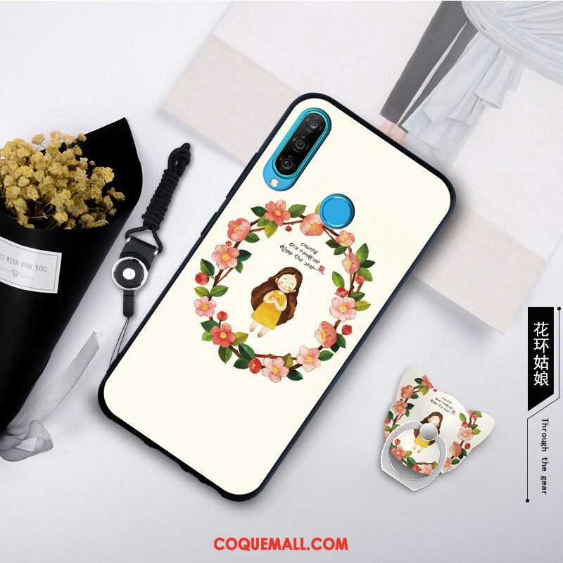 Étui Huawei P30 Lite Simple Nouveau Fluide Doux, Coque Huawei P30 Lite Silicone Protection