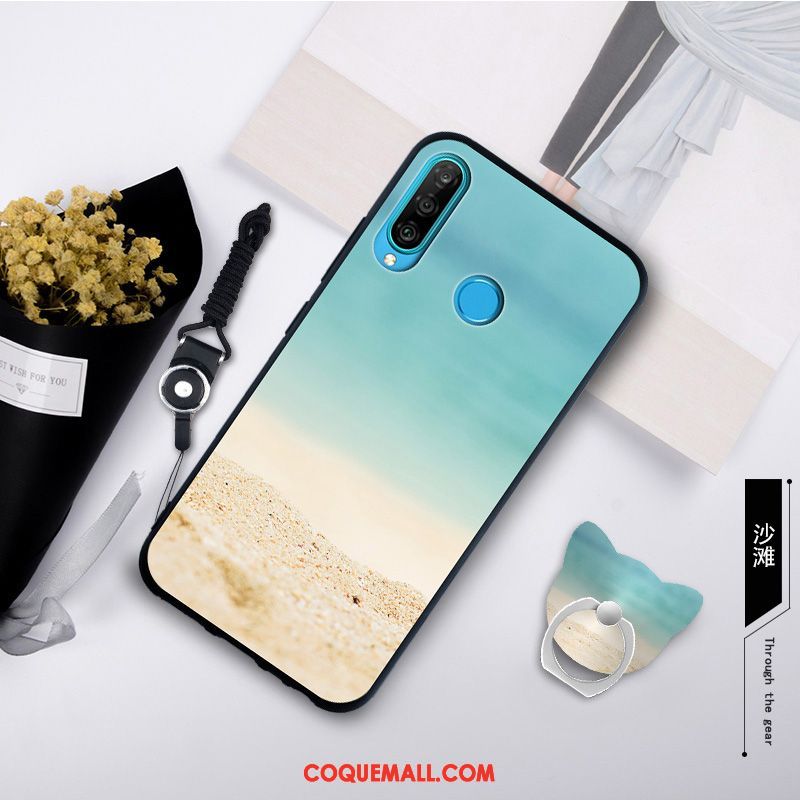 Étui Huawei P30 Lite Simple Nouveau Fluide Doux, Coque Huawei P30 Lite Silicone Protection