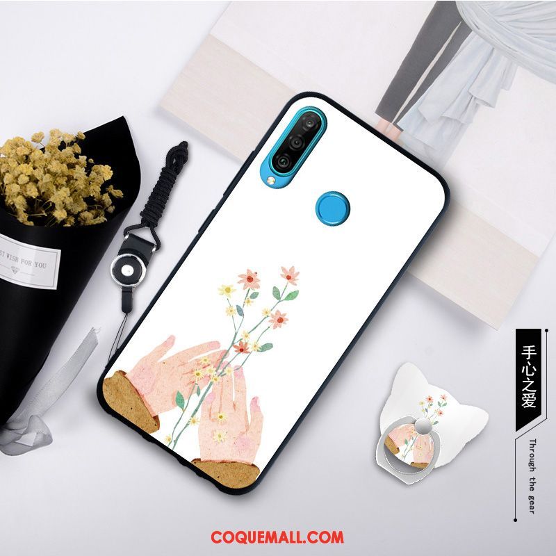 Étui Huawei P30 Lite Simple Nouveau Fluide Doux, Coque Huawei P30 Lite Silicone Protection