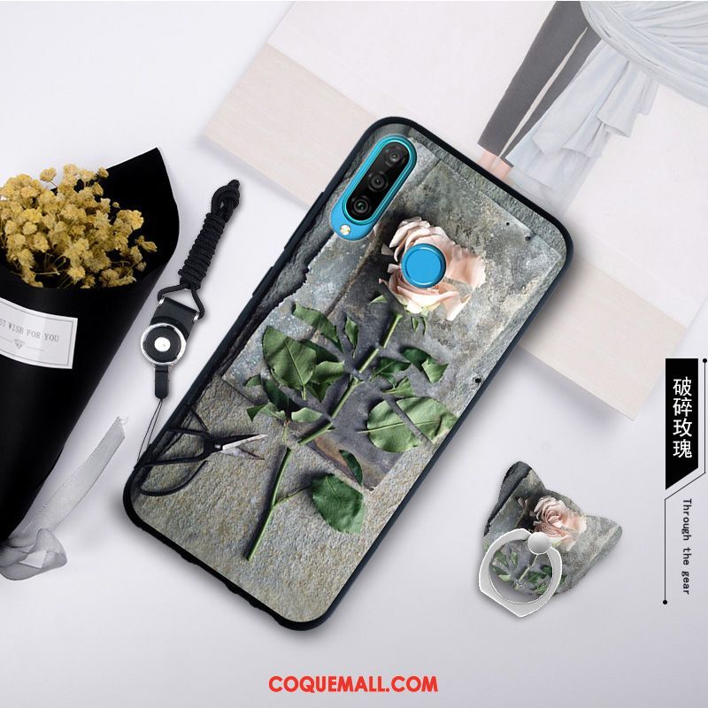 Étui Huawei P30 Lite Simple Nouveau Fluide Doux, Coque Huawei P30 Lite Silicone Protection