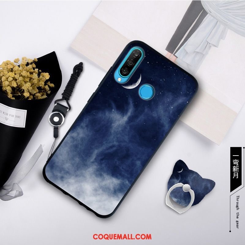 Étui Huawei P30 Lite Simple Nouveau Fluide Doux, Coque Huawei P30 Lite Silicone Protection