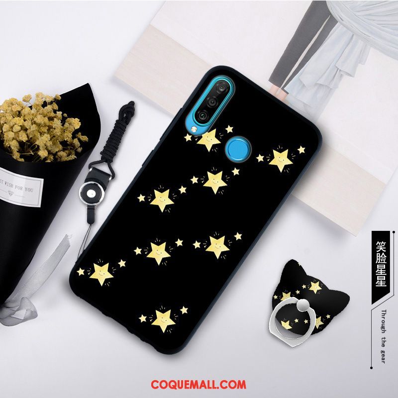 Étui Huawei P30 Lite Simple Nouveau Fluide Doux, Coque Huawei P30 Lite Silicone Protection