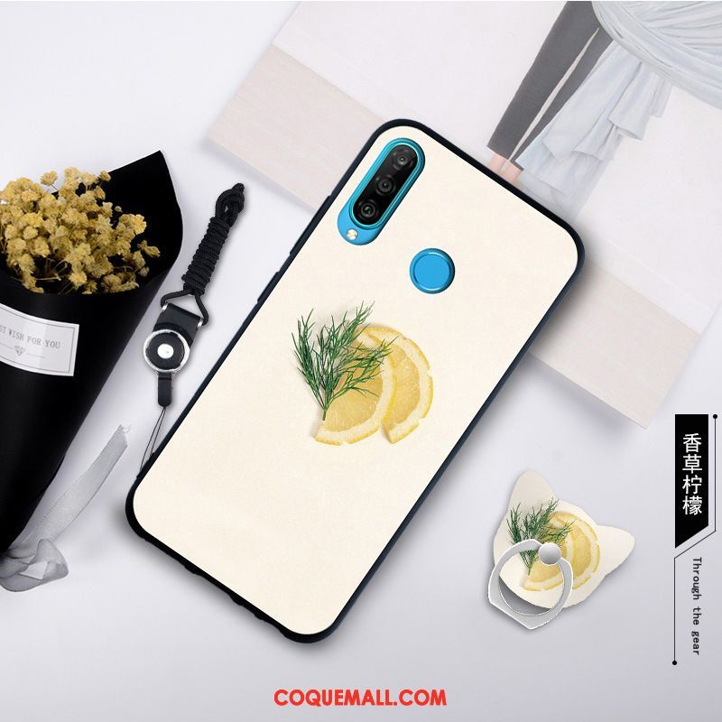 Étui Huawei P30 Lite Simple Nouveau Fluide Doux, Coque Huawei P30 Lite Silicone Protection