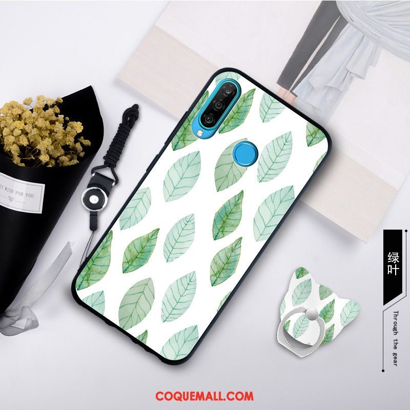 Étui Huawei P30 Lite Simple Nouveau Fluide Doux, Coque Huawei P30 Lite Silicone Protection