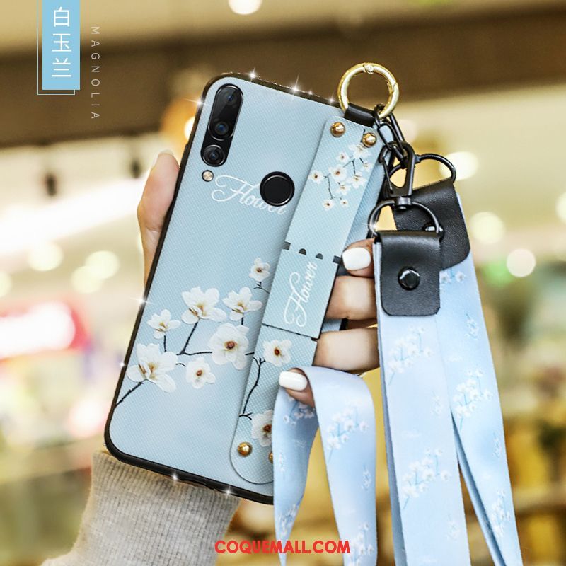 Étui Huawei P30 Lite Tout Compris Ornements Suspendus Net Rouge, Coque Huawei P30 Lite Créatif Cou Suspendu