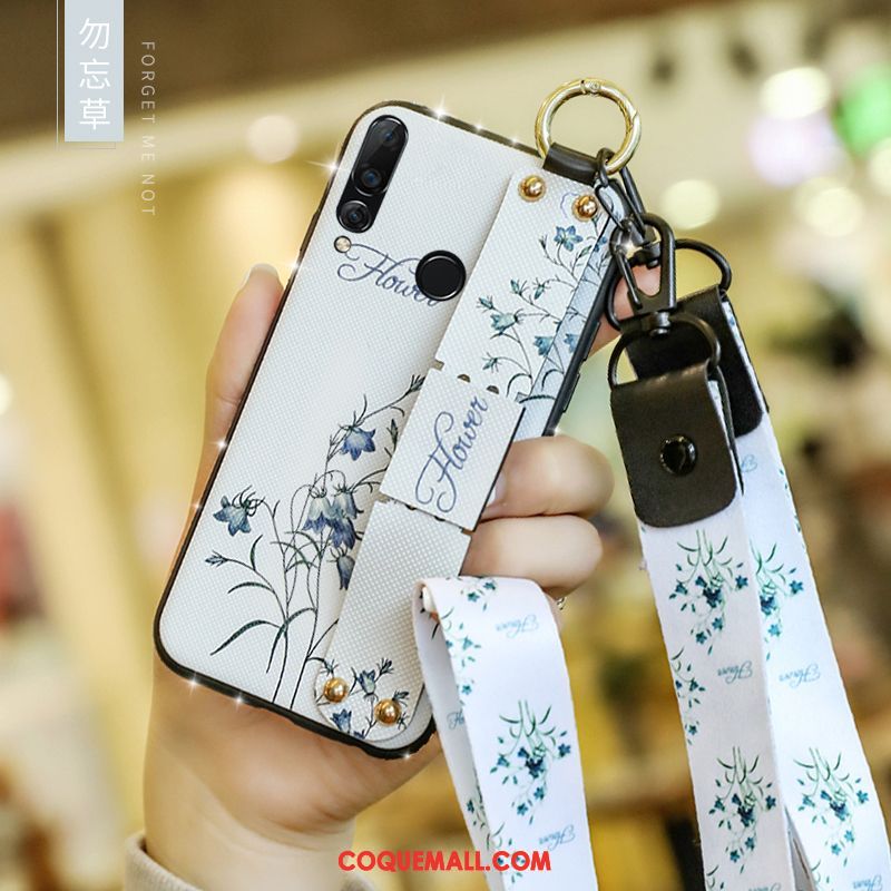 Étui Huawei P30 Lite Tout Compris Ornements Suspendus Net Rouge, Coque Huawei P30 Lite Créatif Cou Suspendu