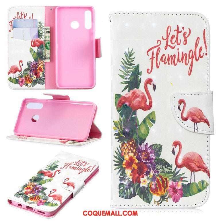 Étui Huawei P30 Lite Tout Compris Téléphone Portable Fluide Doux, Coque Huawei P30 Lite Rose En Cuir