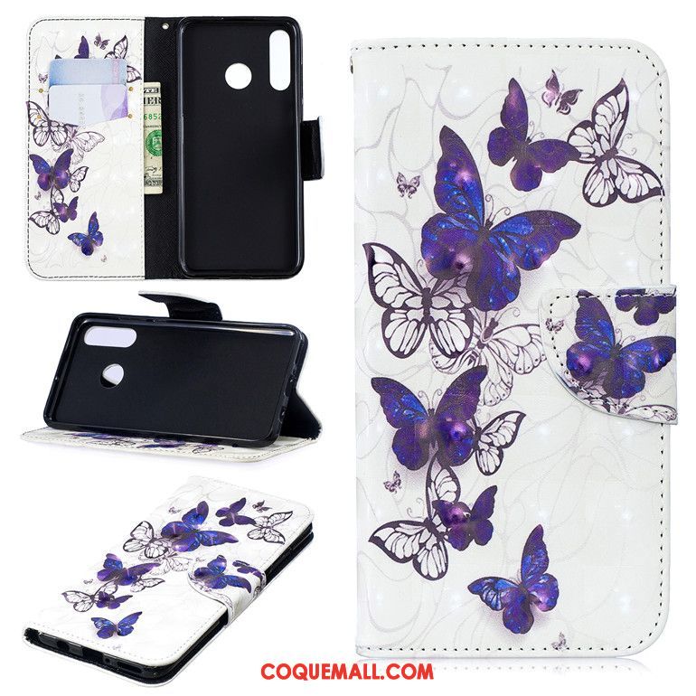 Étui Huawei P30 Lite Tout Compris Téléphone Portable Fluide Doux, Coque Huawei P30 Lite Rose En Cuir