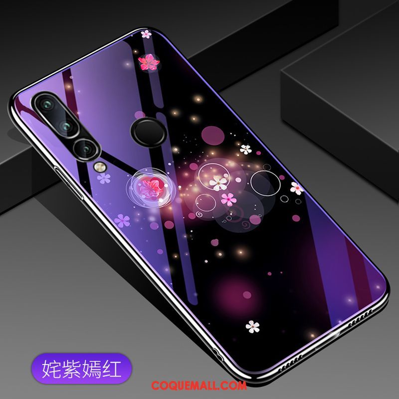 Étui Huawei P30 Lite Téléphone Portable Créatif Bleu, Coque Huawei P30 Lite Verre Jeunesse