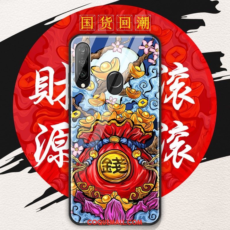 Étui Huawei P30 Lite Téléphone Portable Jaune Personnalité, Coque Huawei P30 Lite Multicolore Créatif