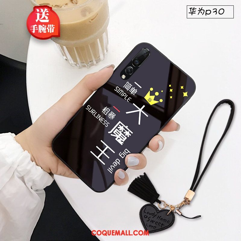 Étui Huawei P30 Marque De Tendance Protection Chat, Coque Huawei P30 Petit Créatif