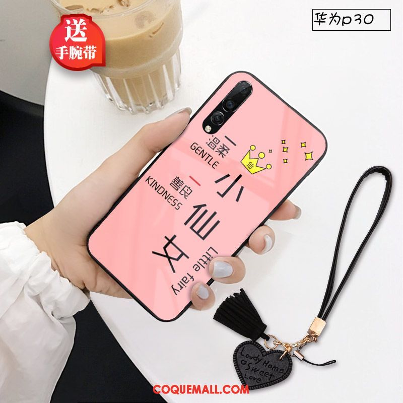 Étui Huawei P30 Marque De Tendance Protection Chat, Coque Huawei P30 Petit Créatif