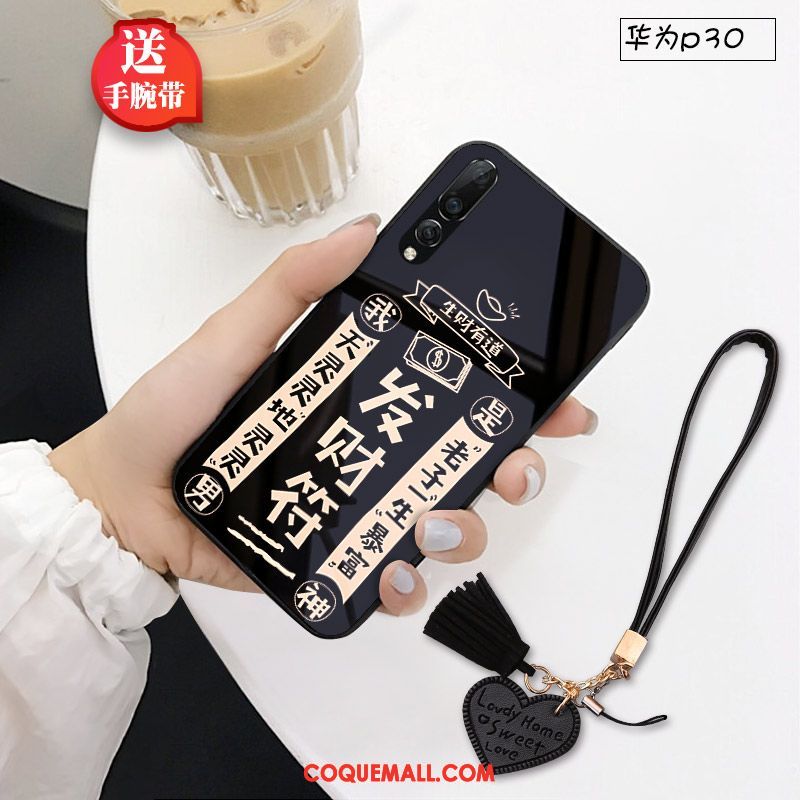 Étui Huawei P30 Marque De Tendance Protection Chat, Coque Huawei P30 Petit Créatif