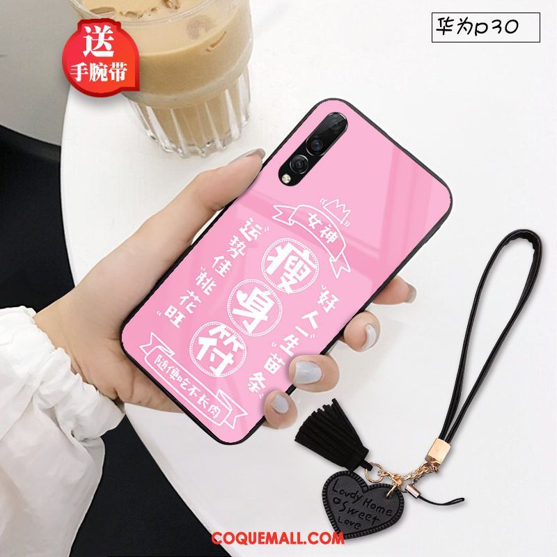 Étui Huawei P30 Marque De Tendance Protection Chat, Coque Huawei P30 Petit Créatif